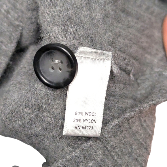 Banana Republic Men’s Large Gray Wool Blend Shawl Collar Italian Yarn Sweater - Picture 4 of 11